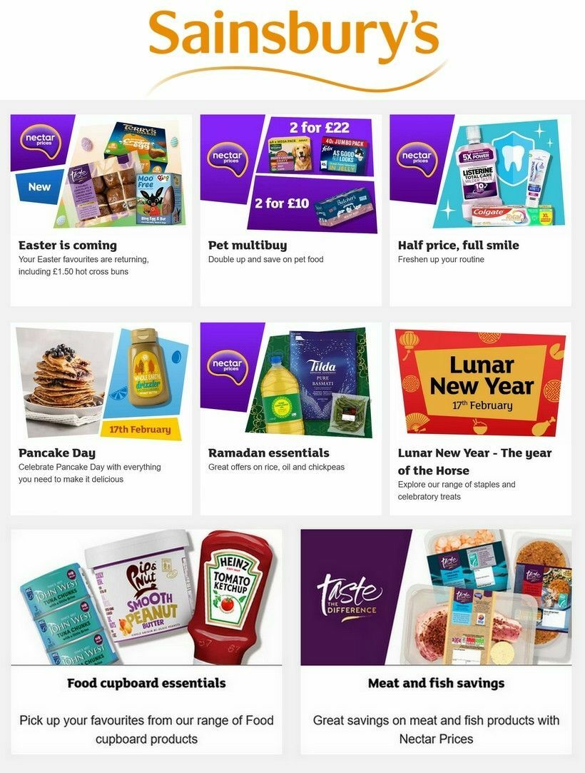 Sainsbury's Offers from 13 February