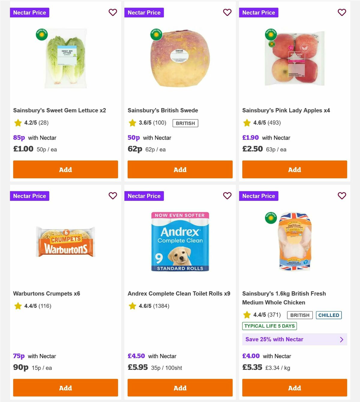 Sainsbury's Offers from 20 February