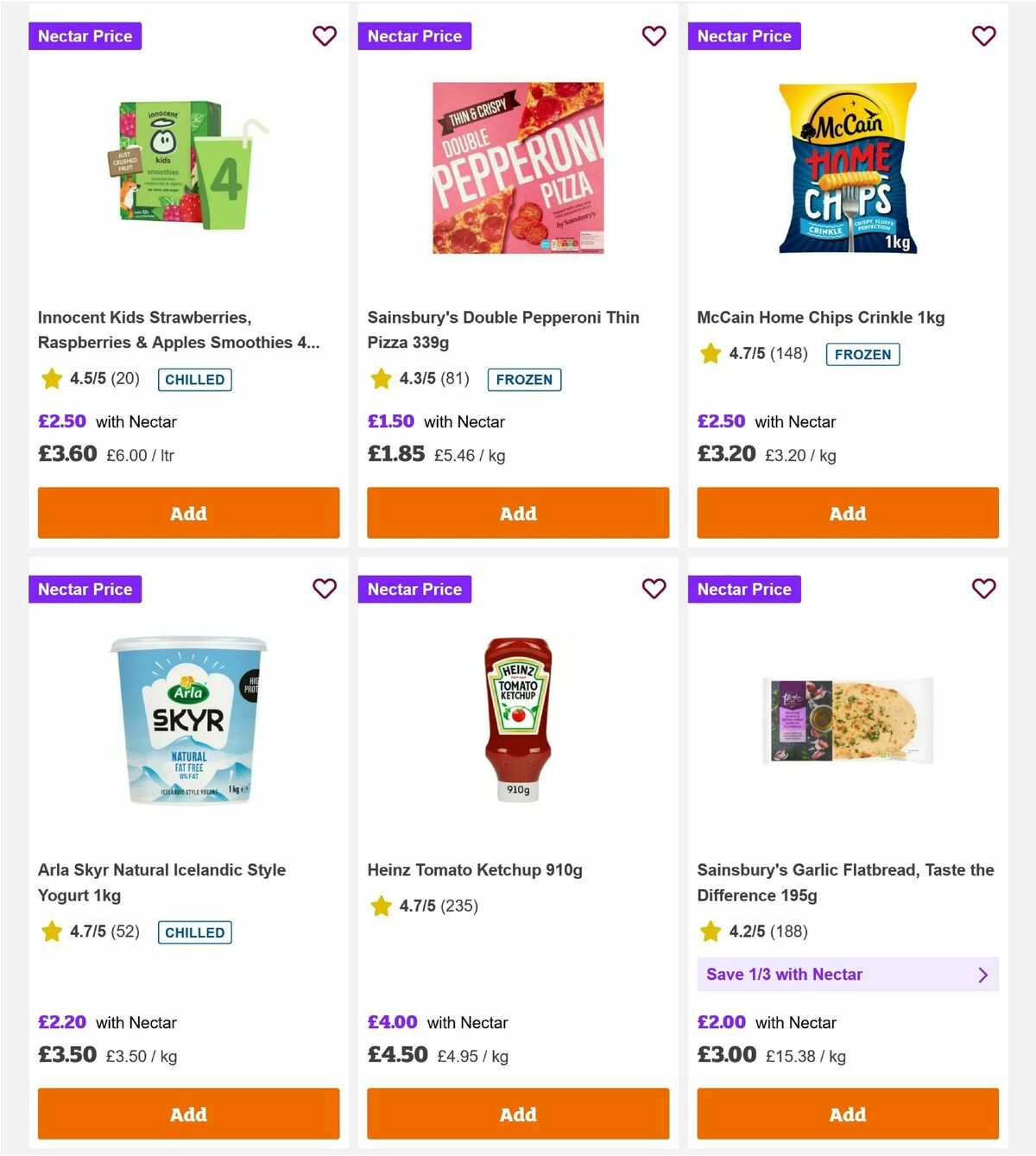 Sainsbury's Offers from 6 March