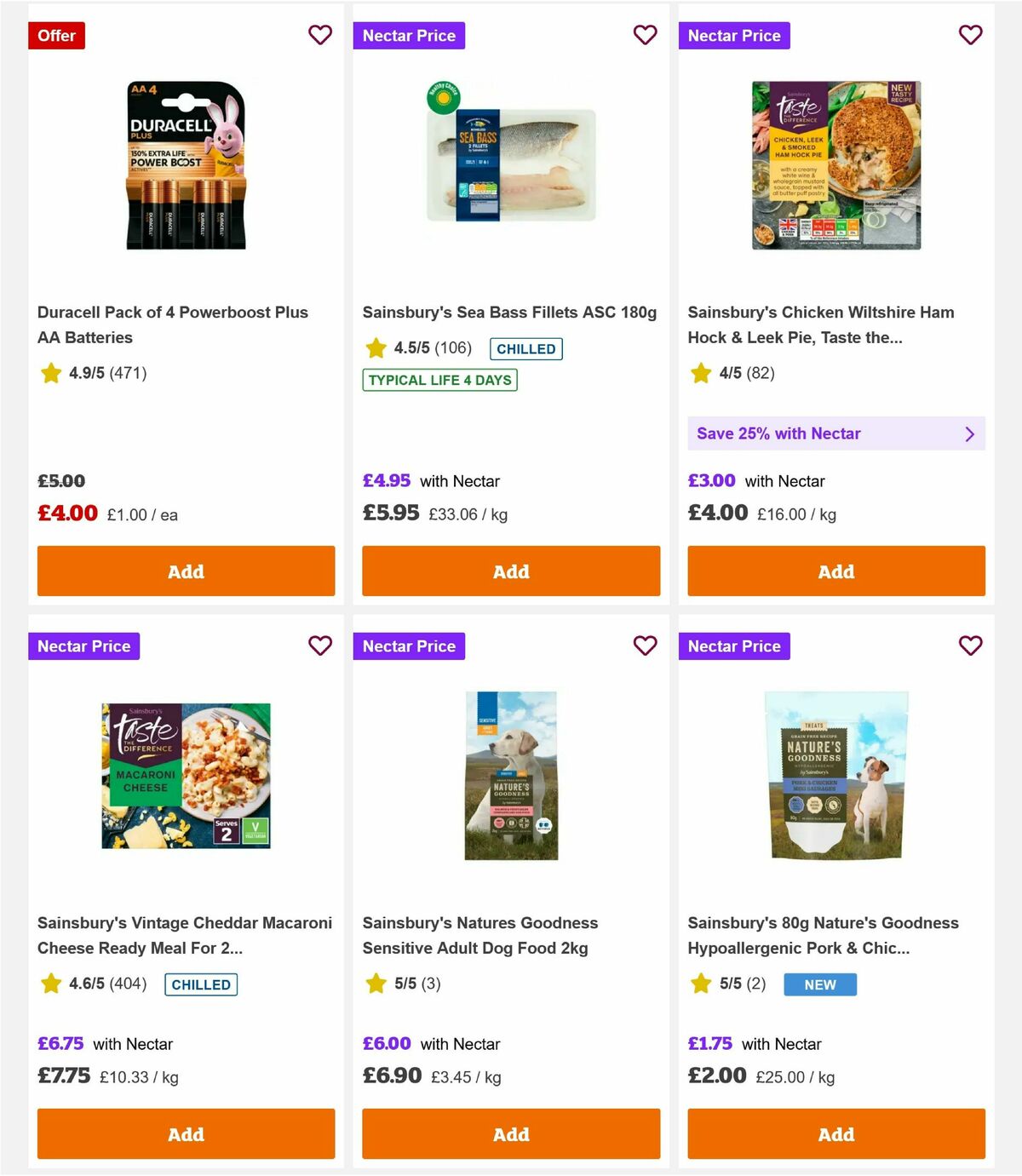 Sainsbury's Offers from 6 March