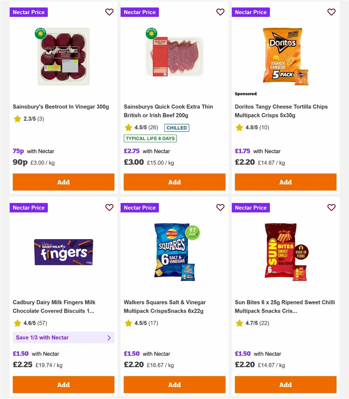 Sainsbury's Offers from 6 March