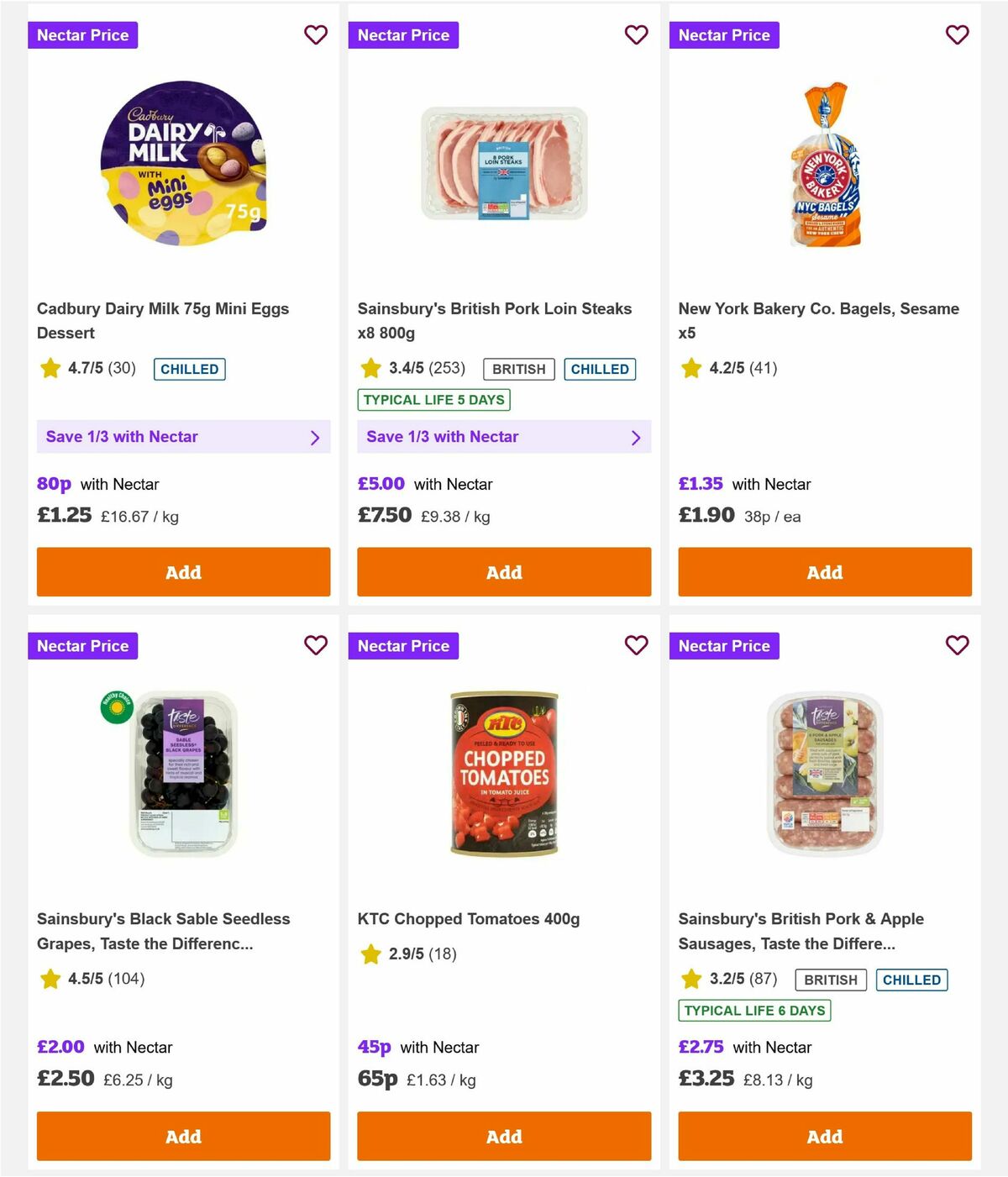 Sainsbury's Offers from 6 March