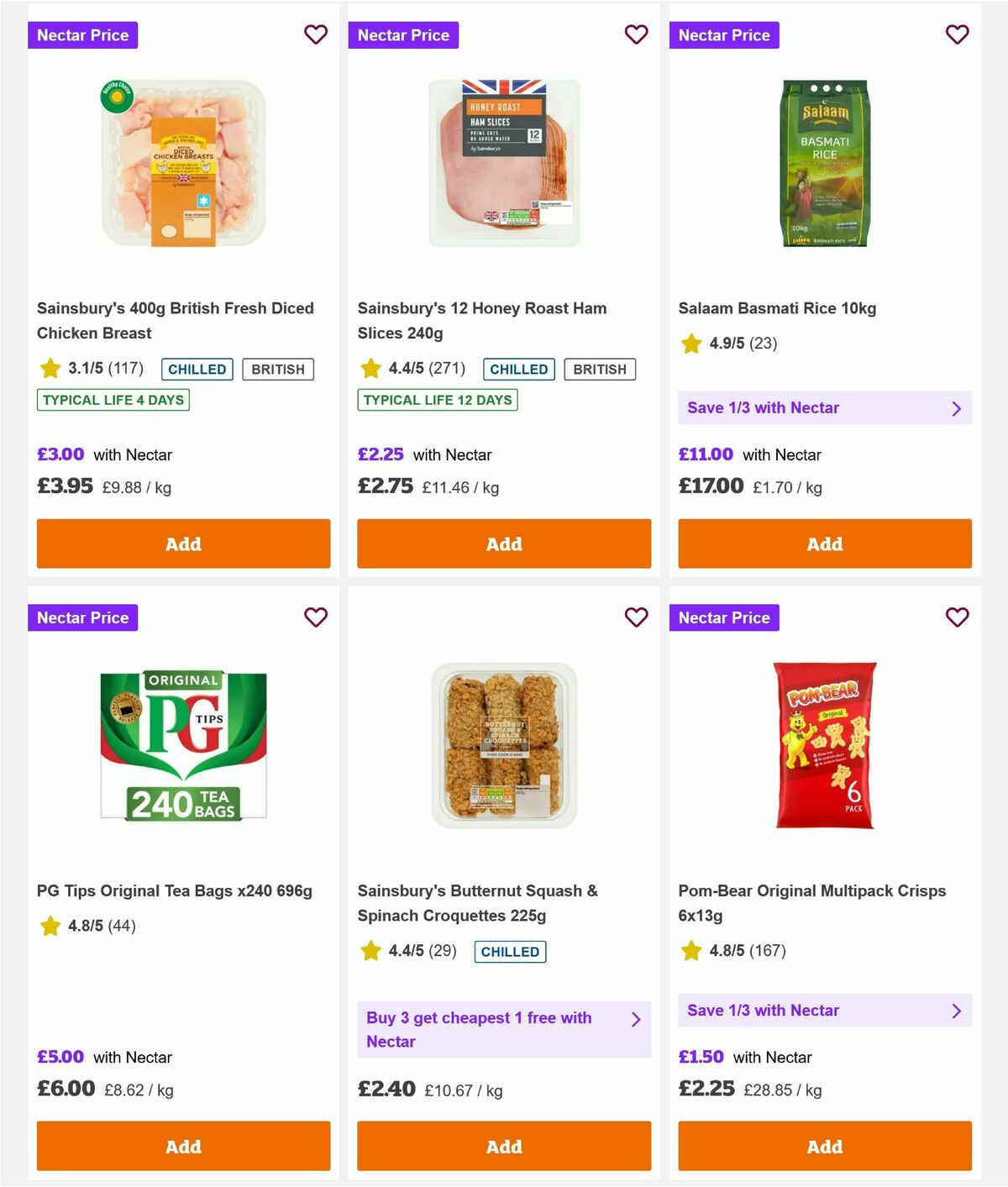Sainsbury's Offers from 6 March