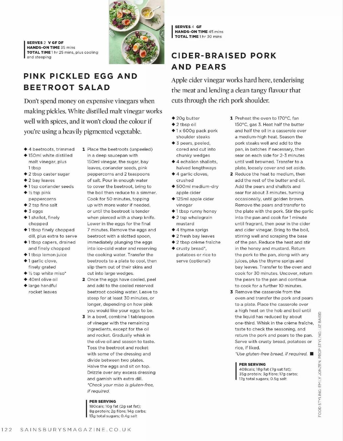 Sainsbury's Magazine March Offers from 2 March