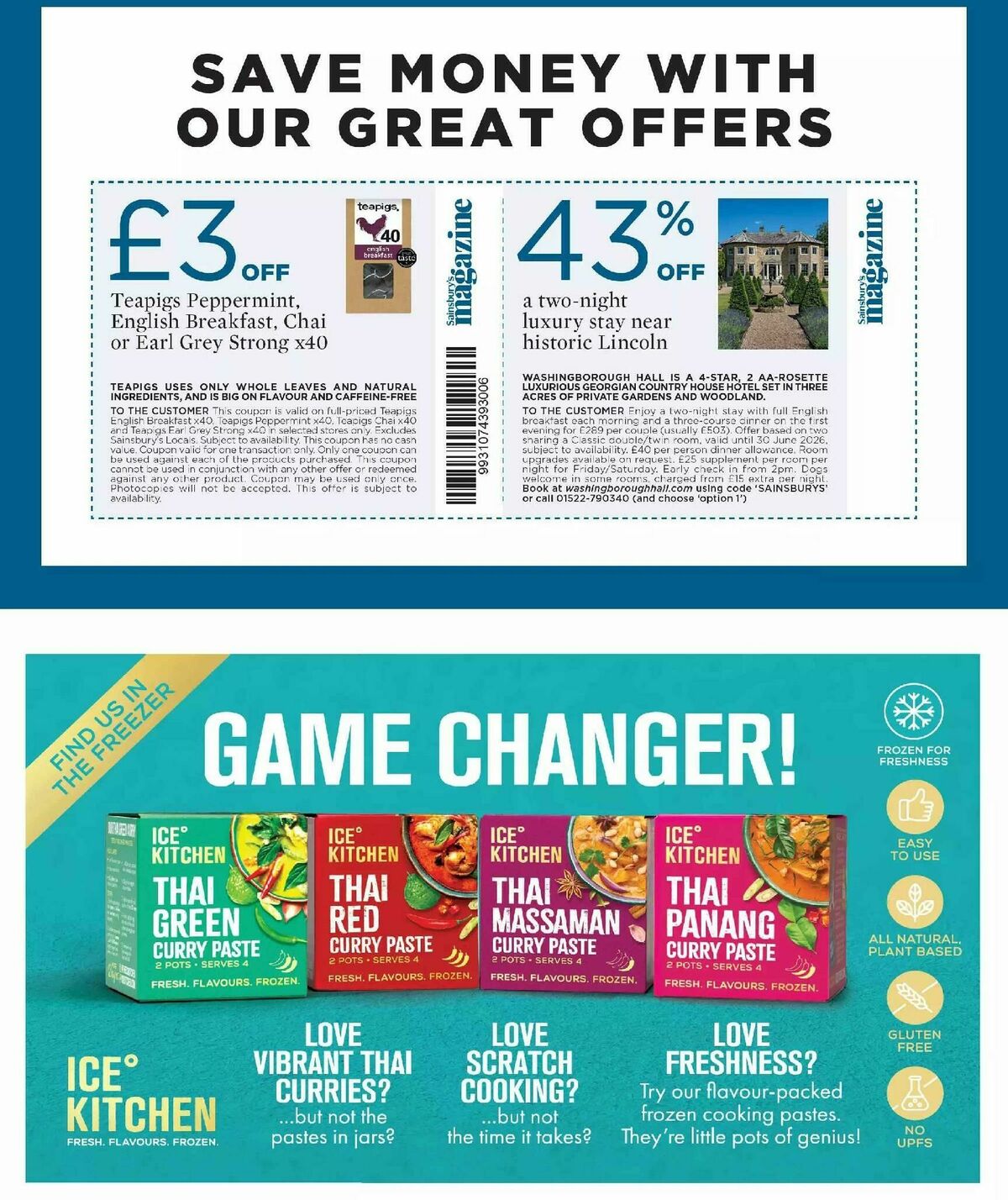 Sainsbury's Magazine March Offers from 2 March