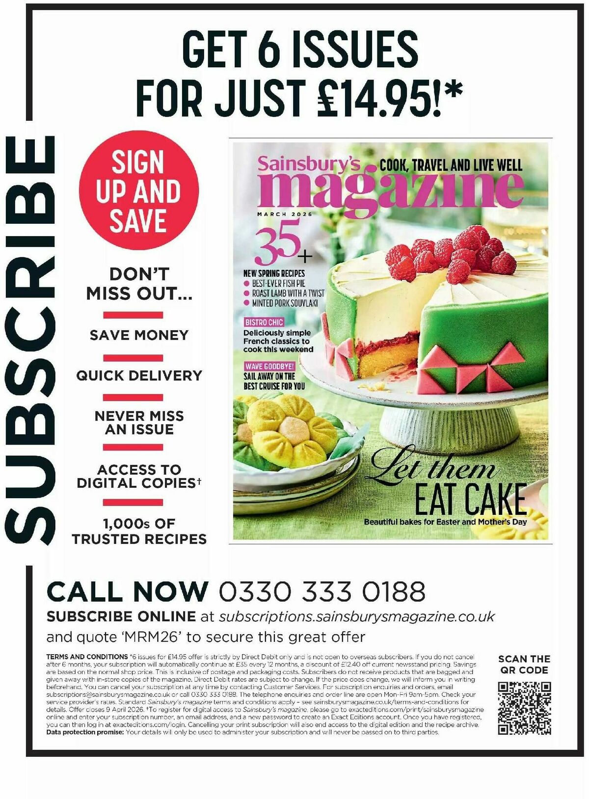 Sainsbury's Magazine March Offers from 2 March