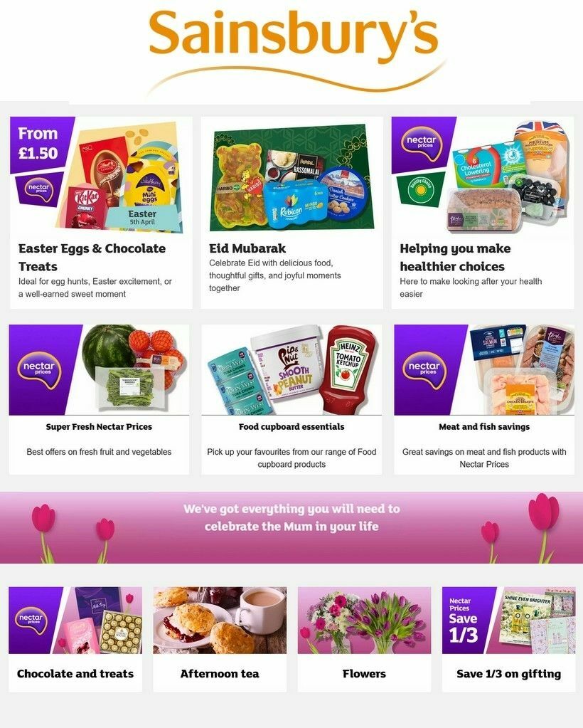 Sainsbury's Offers from 13 March