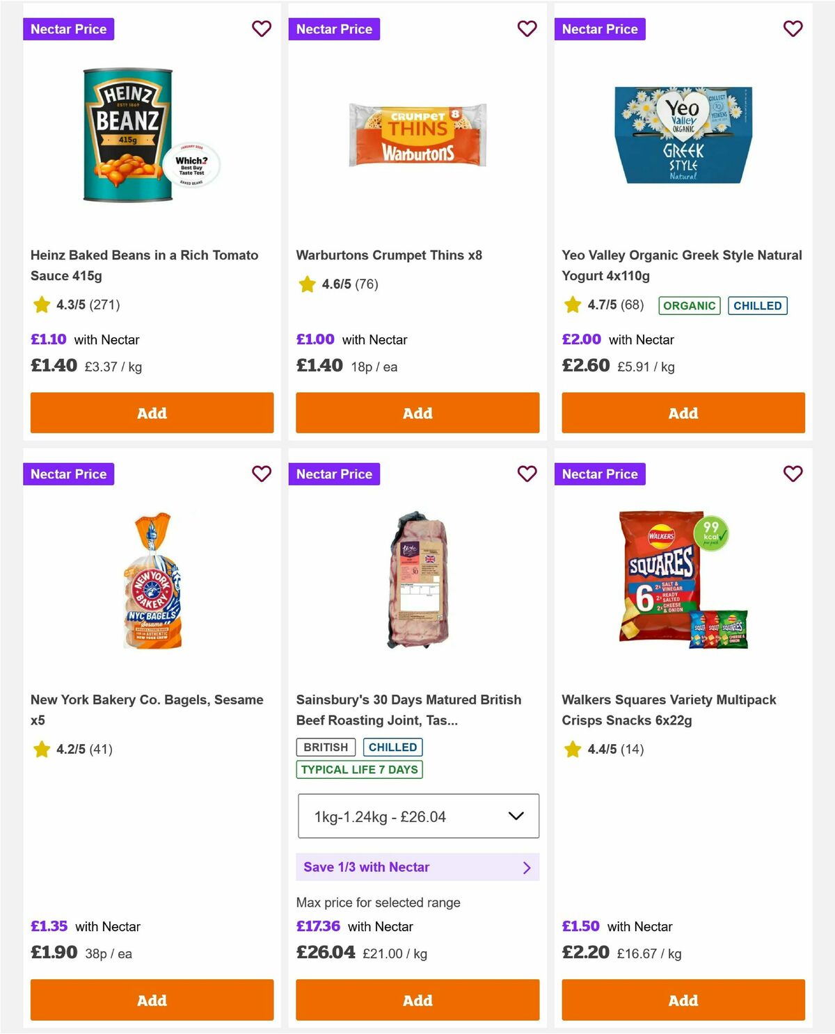 Sainsbury's Offers from 13 March