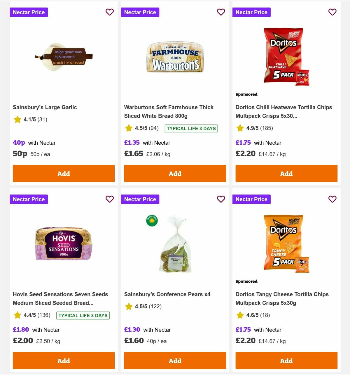Sainsbury's Offers from 13 March