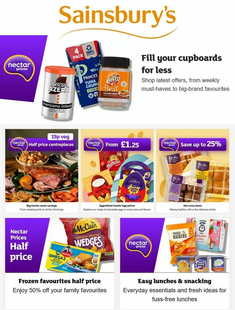 Sainsbury's Offers from 3 April