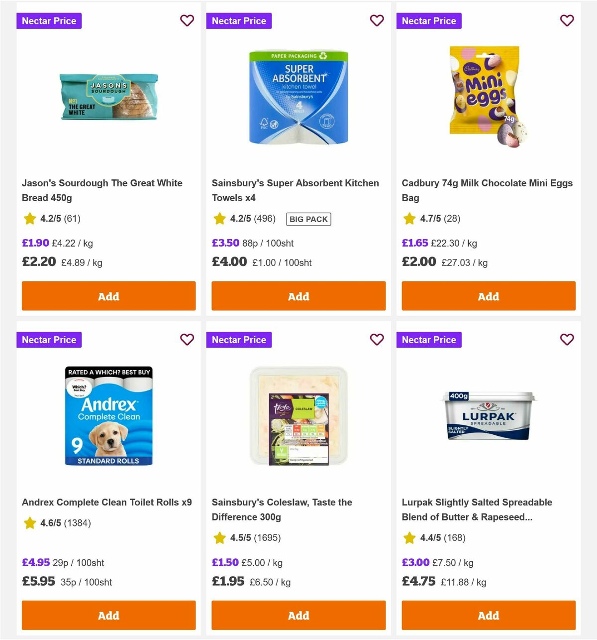 Sainsbury's Offers from 3 April