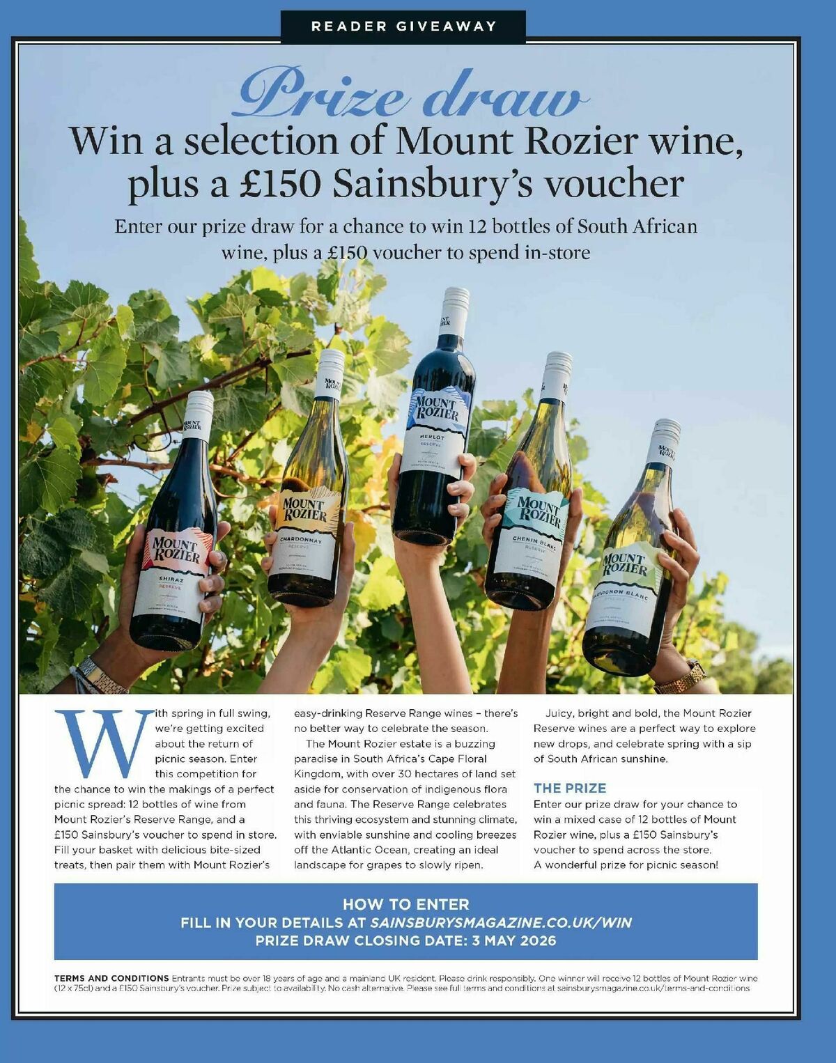 Sainsbury's Magazine April Offers from 1 April