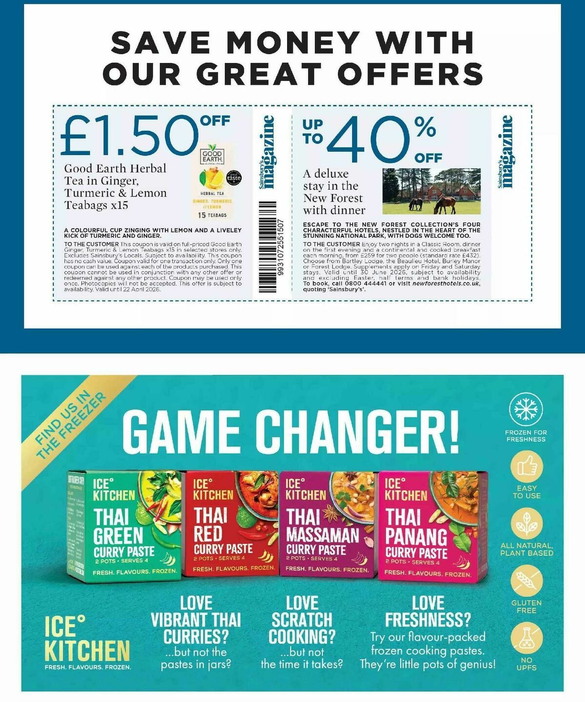 Sainsbury's Magazine April Offers from 1 April