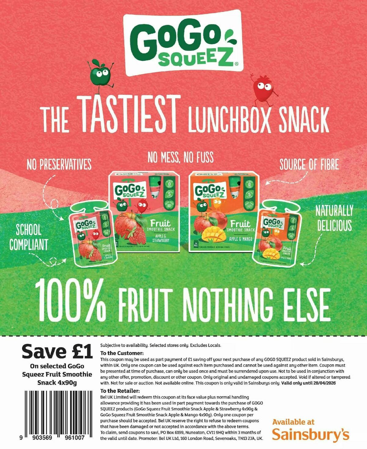 Sainsbury's Magazine April Offers from 1 April