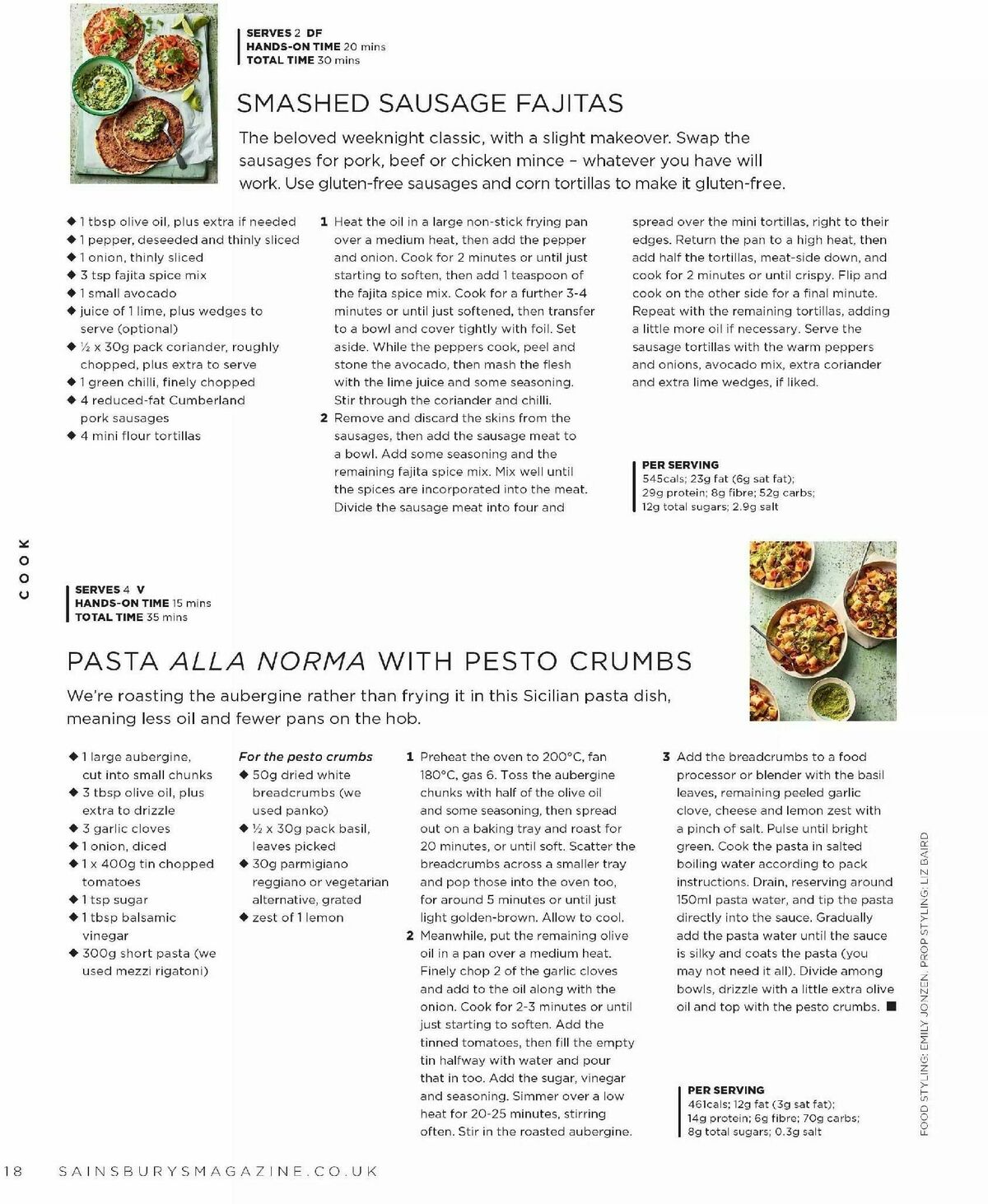 Sainsbury's Magazine April Offers from 1 April