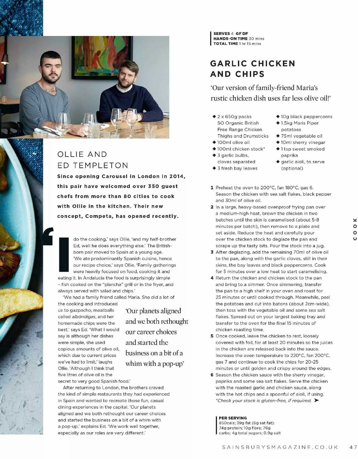 Sainsbury's Magazine April Offers from 1 April