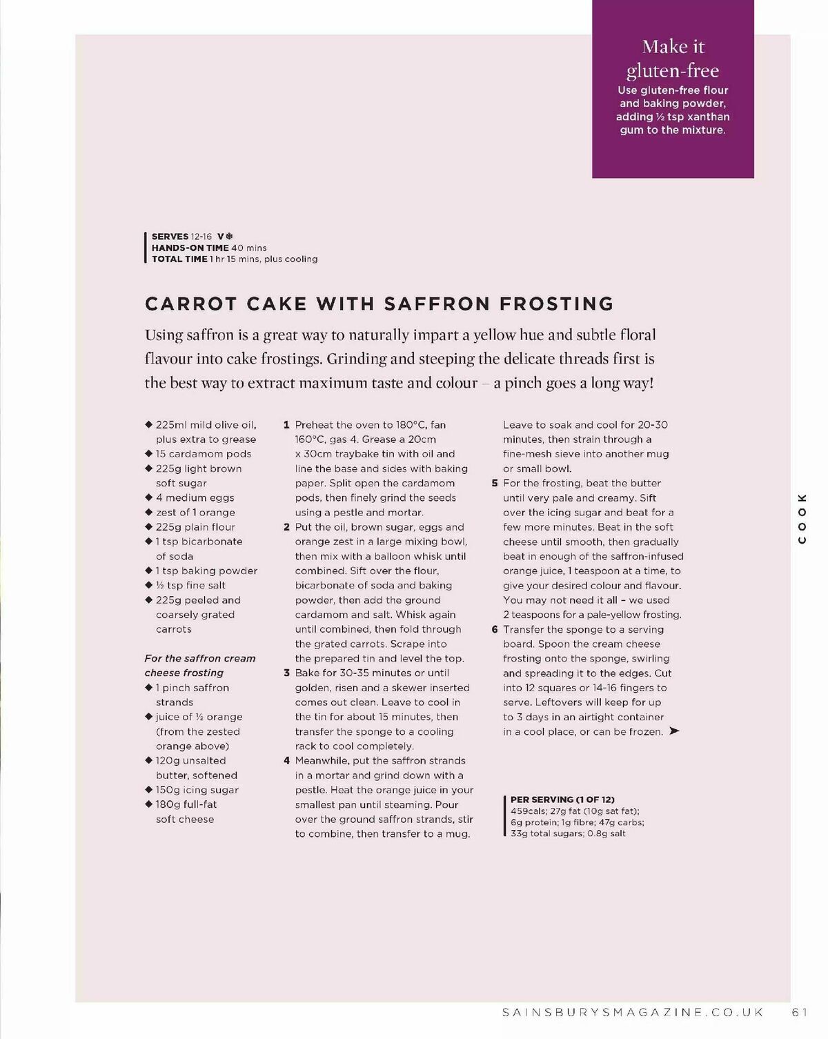 Sainsbury's Magazine April Offers from 1 April