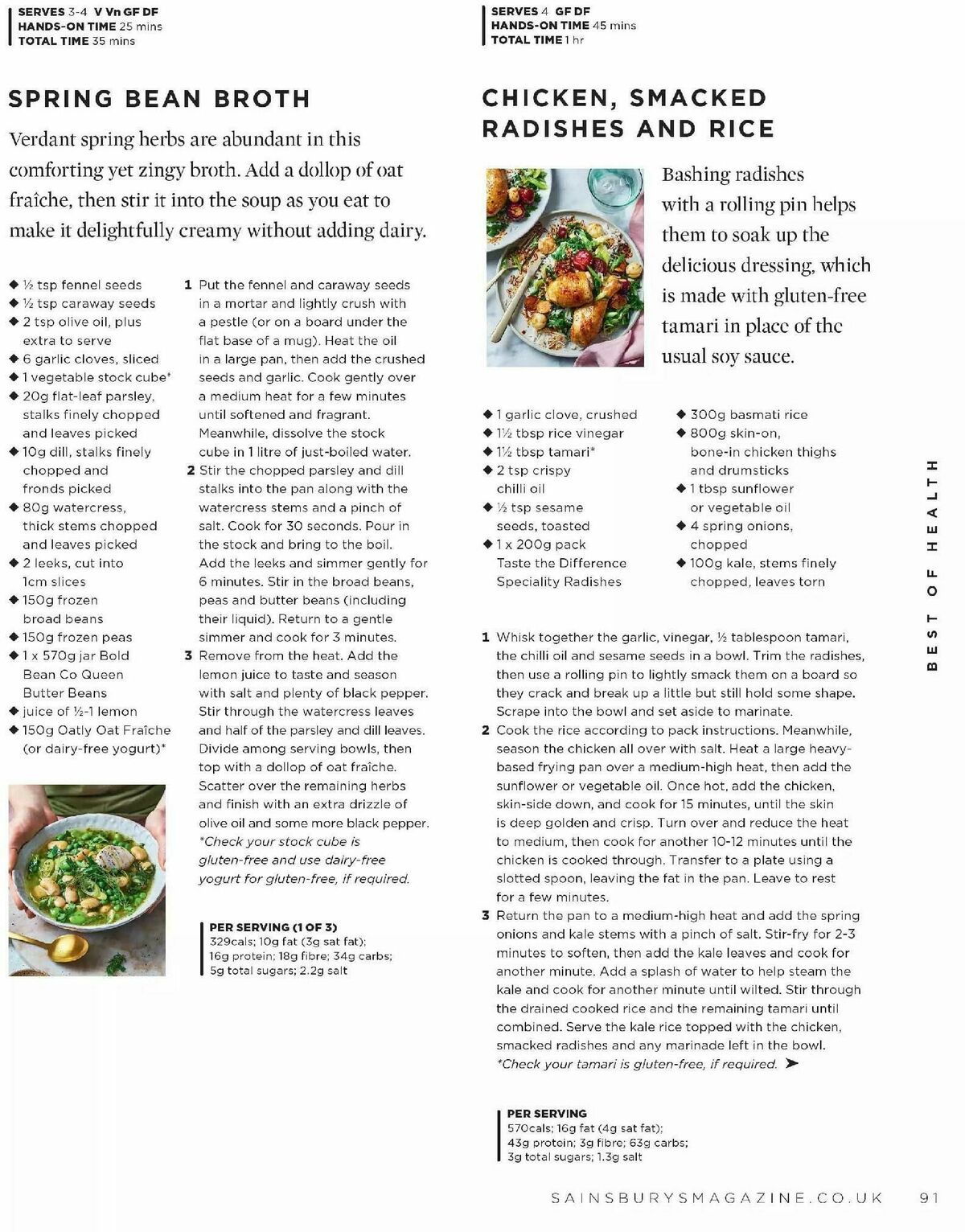 Sainsbury's Magazine April Offers from 1 April