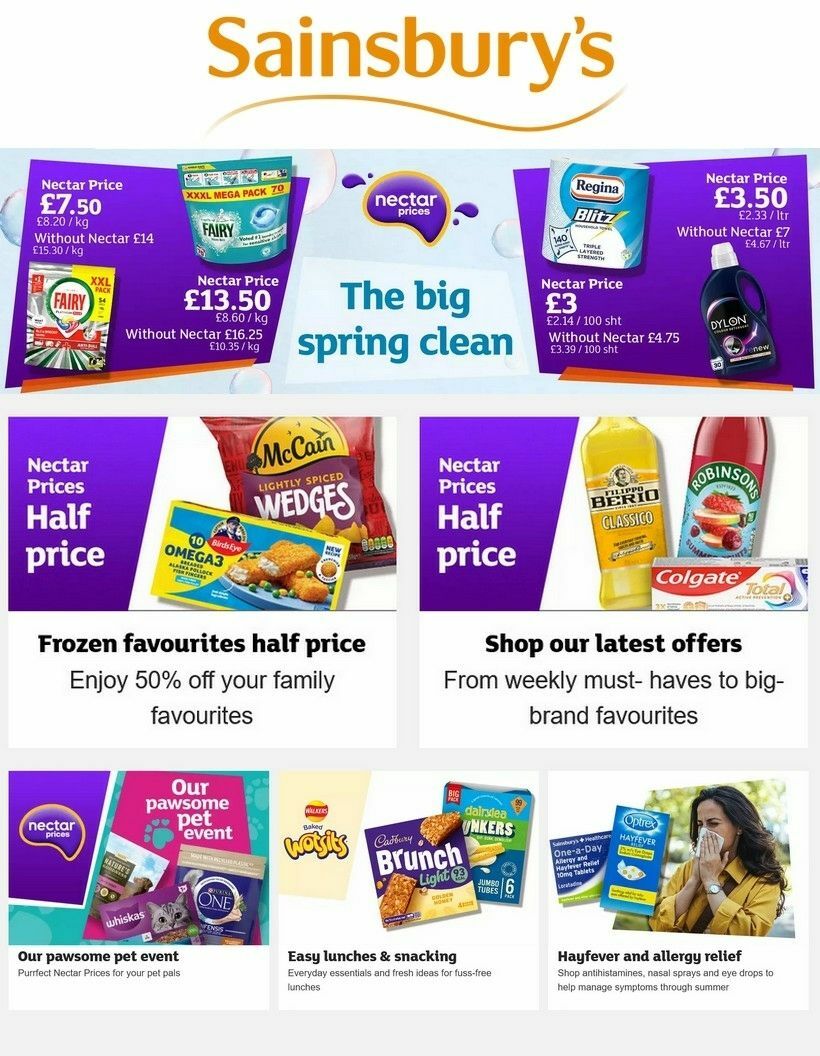 Sainsbury's Offers from 10 April