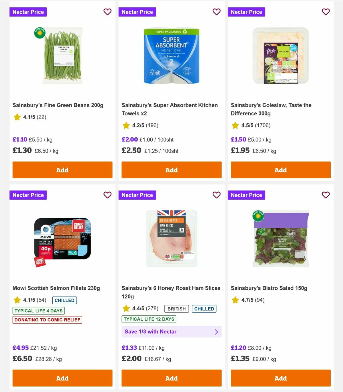 Sainsbury's Offers from 10 April