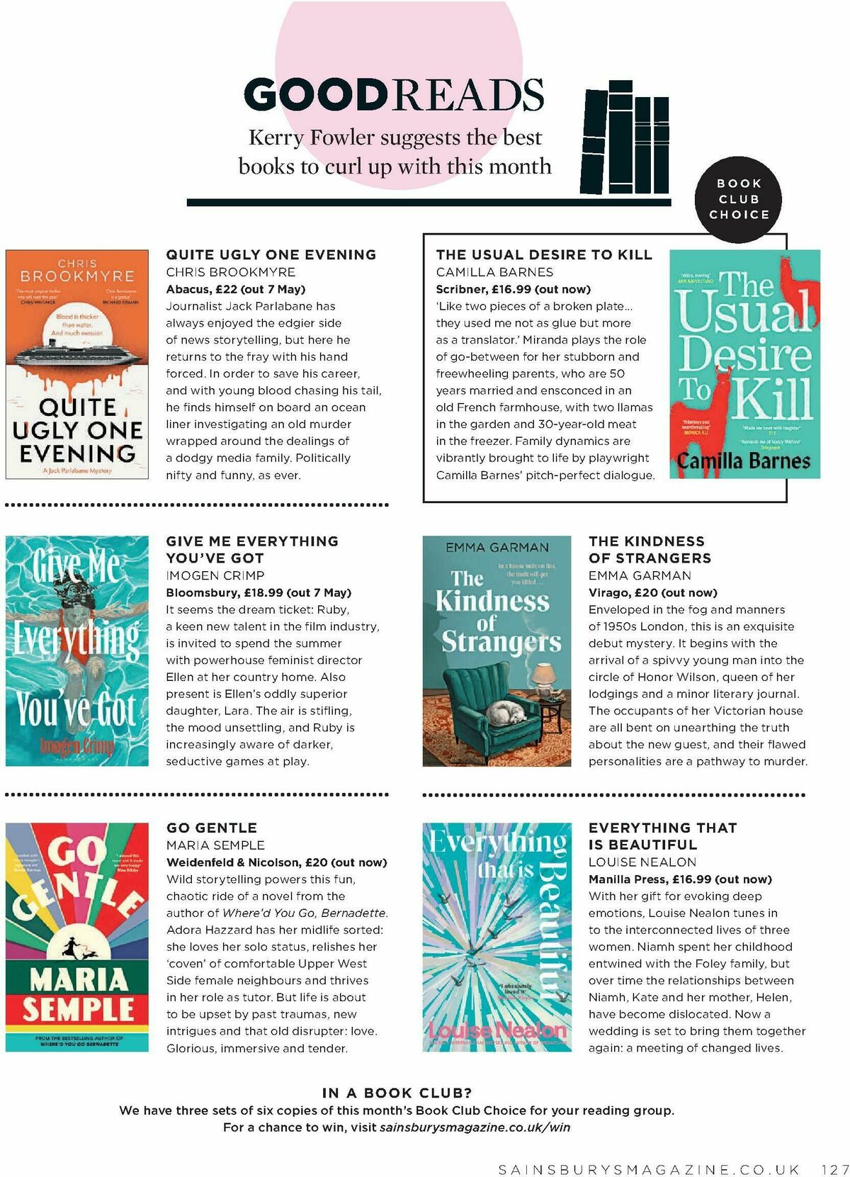 Sainsbury's Magazine May Offers from 1 May