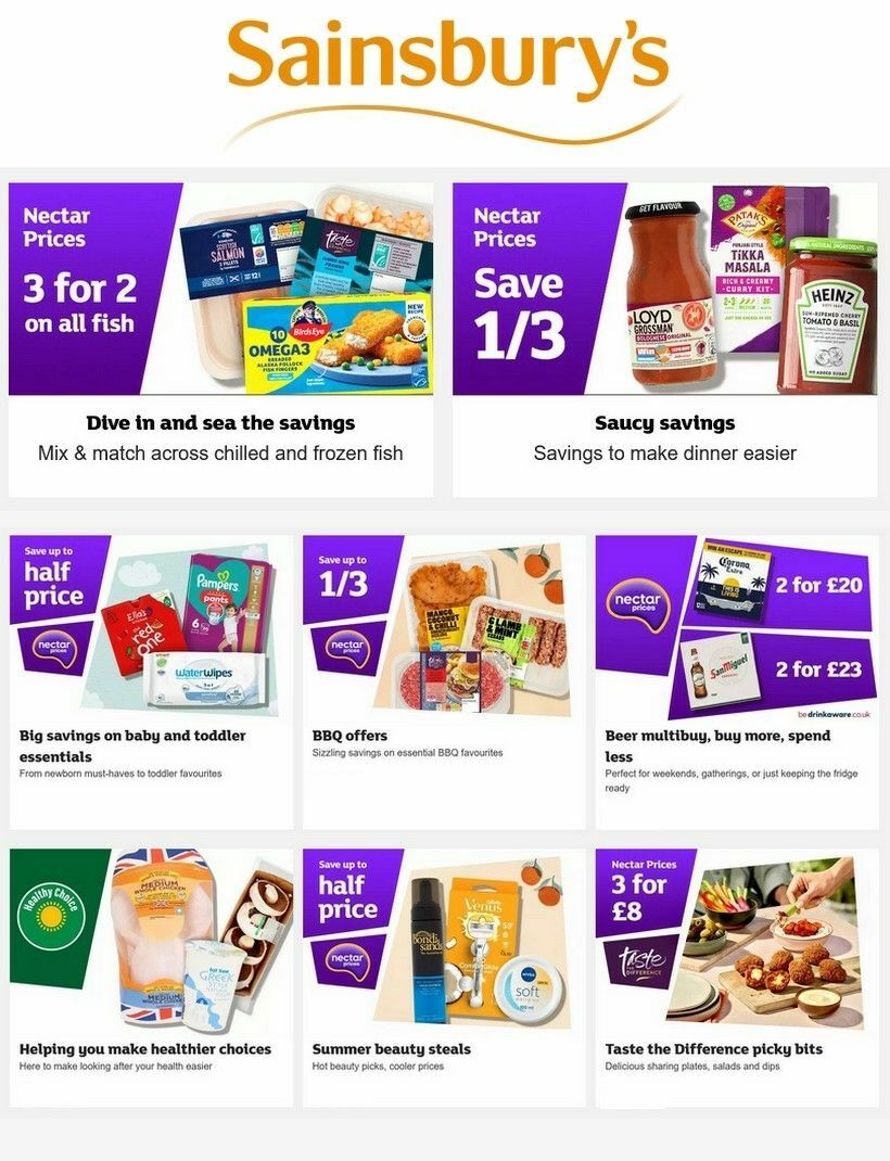Sainsbury's Offers from 8 May