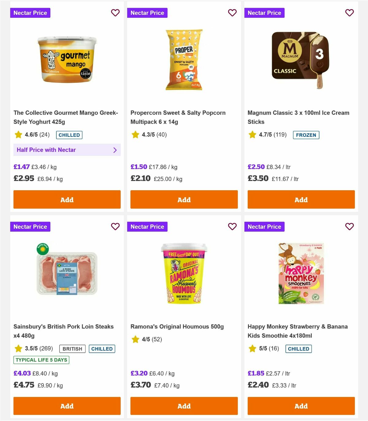 Sainsbury's Offers from 8 May