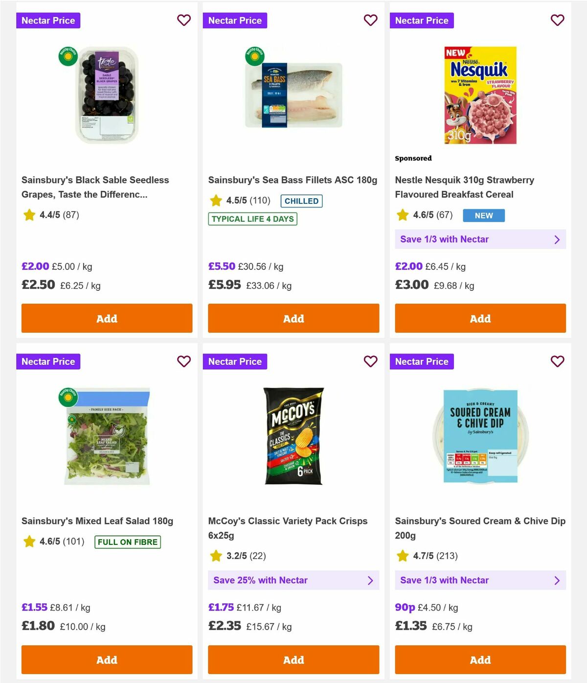 Sainsbury's Offers from 22 May