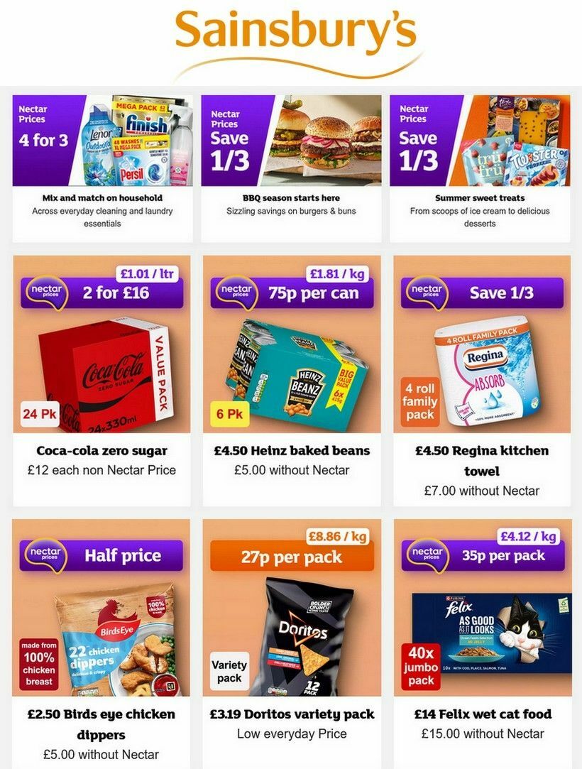 Sainsbury's Offers from 29 May