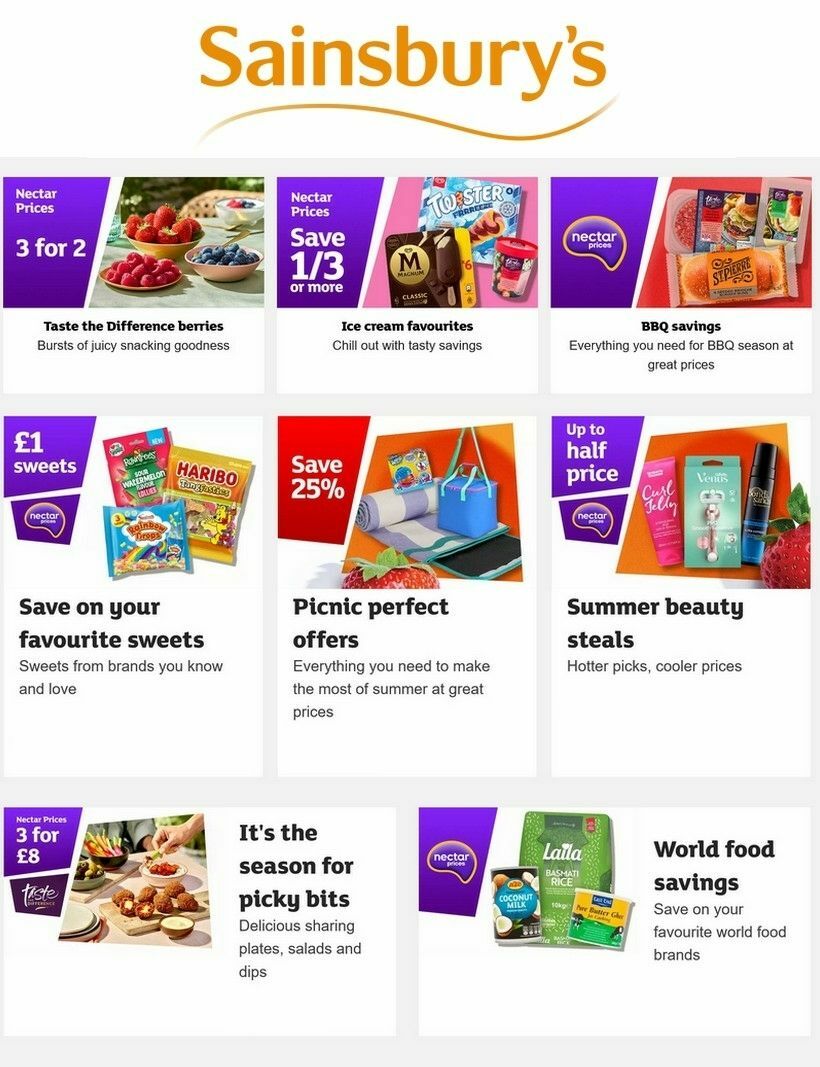 Sainsbury's Offers from 10 July