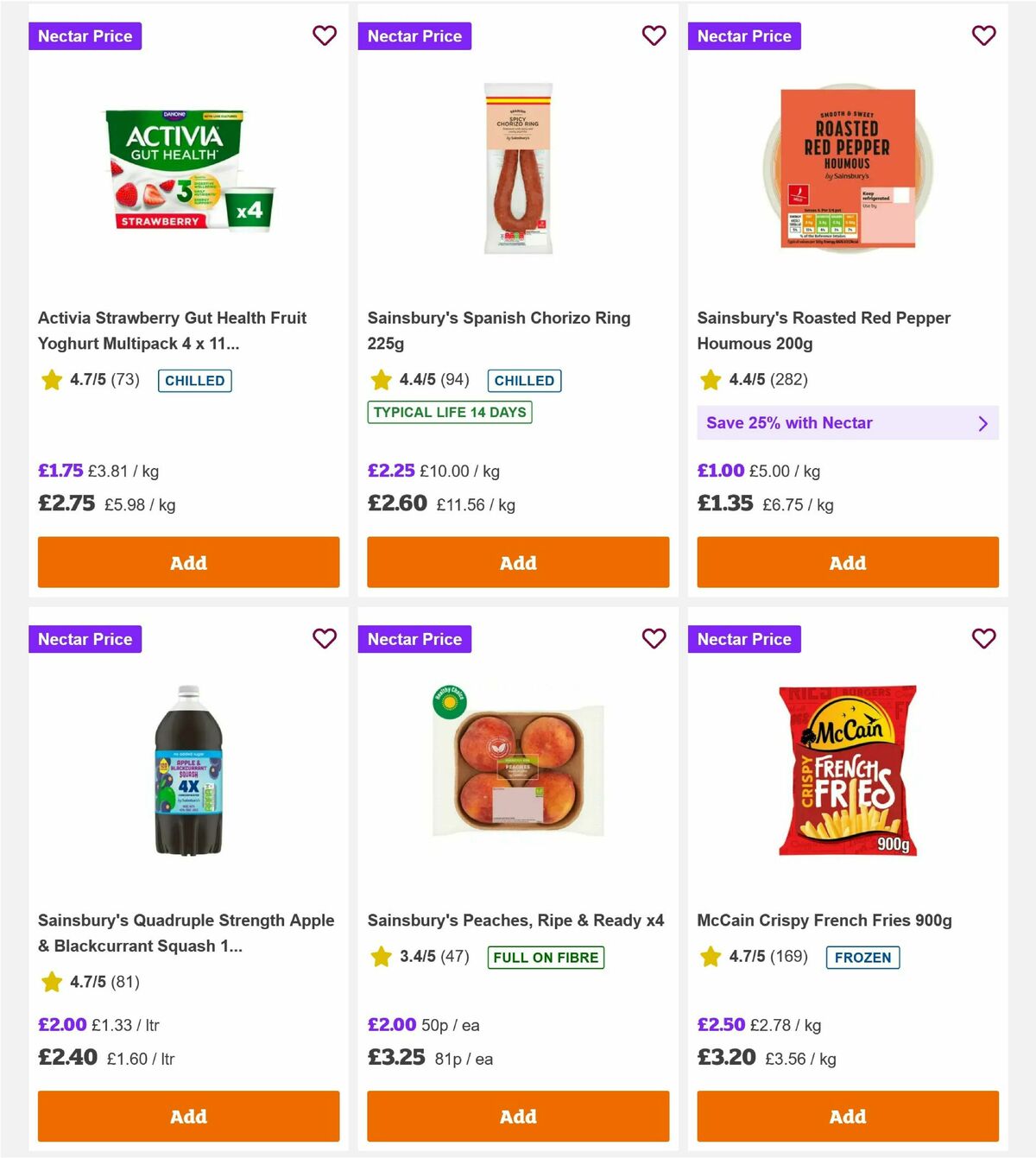 Sainsbury's Offers from 10 July