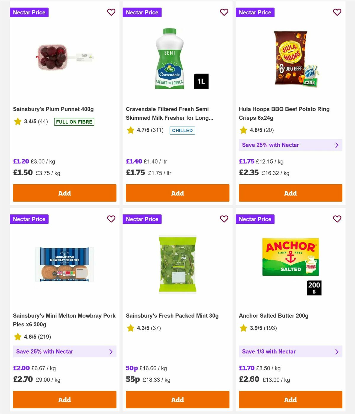 Sainsbury's Offers from 10 July