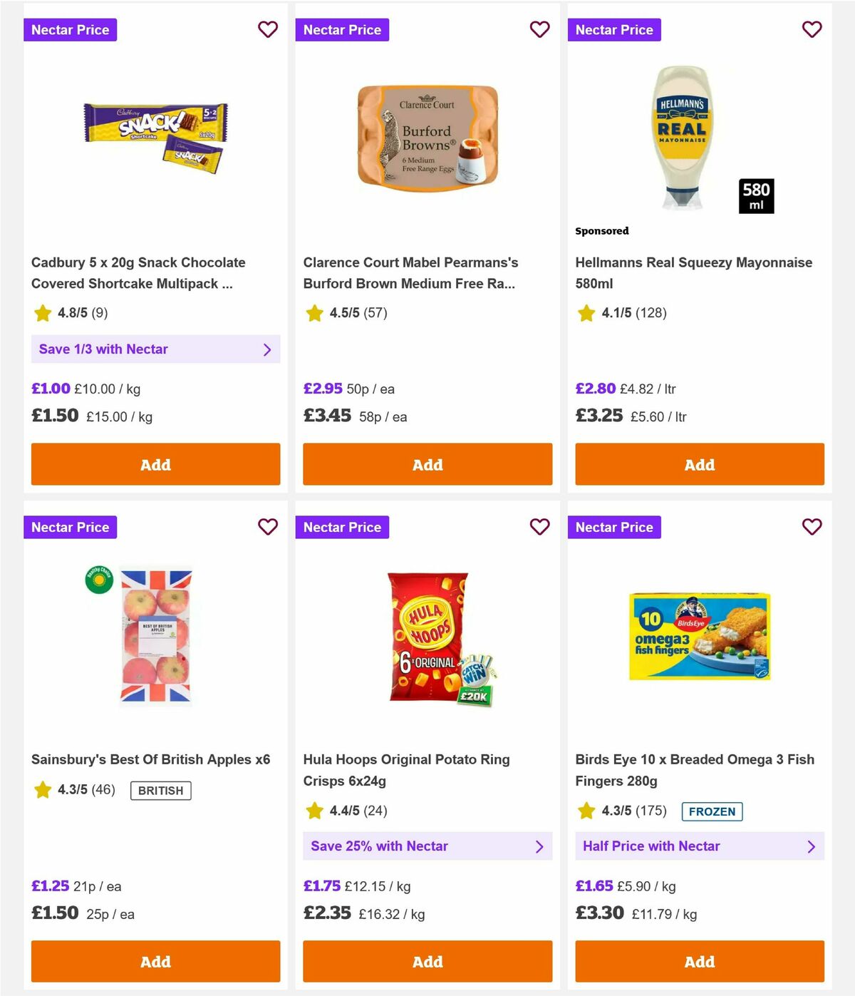 Sainsbury's Offers from 10 July