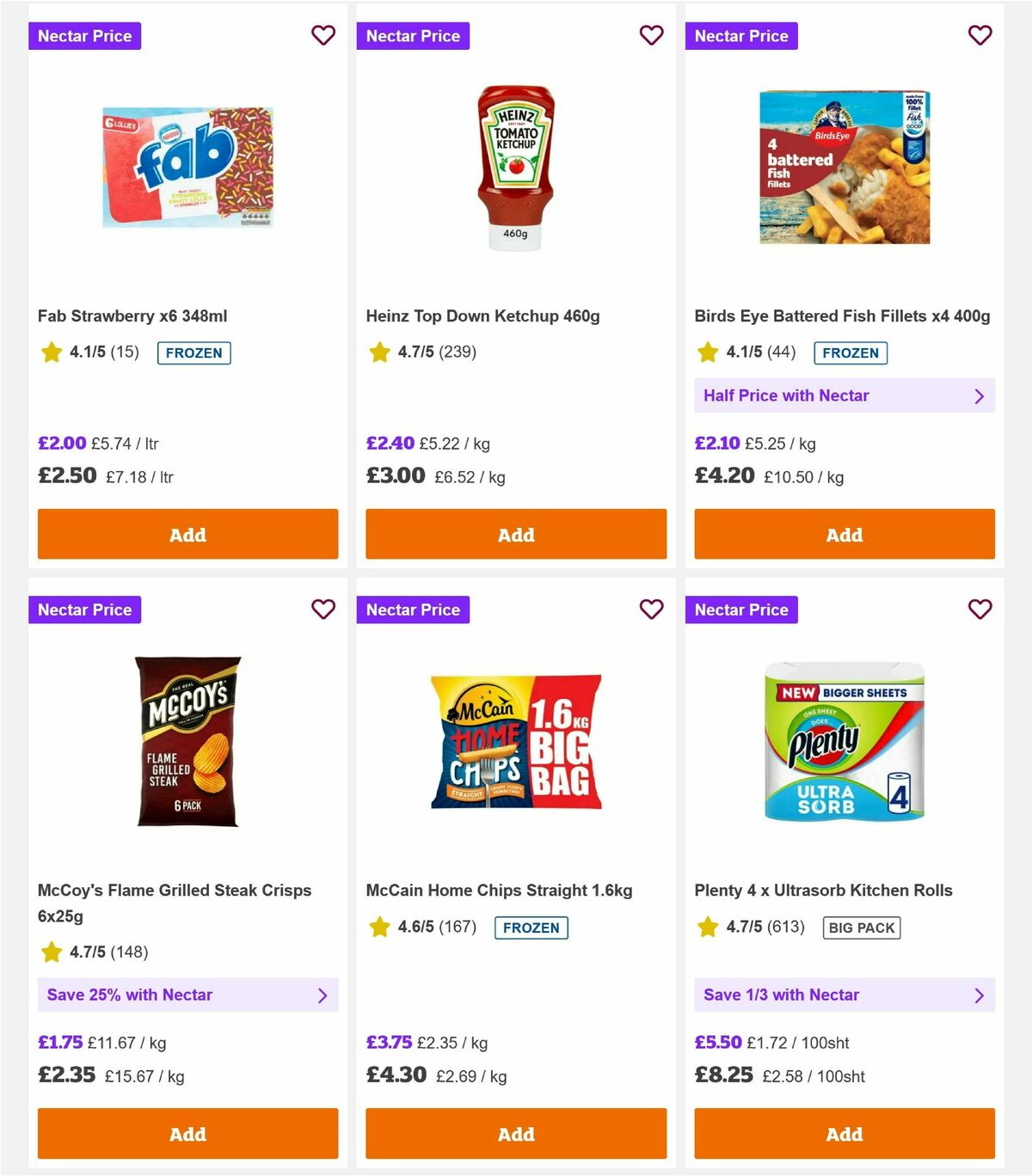 Sainsbury's Offers from 10 July