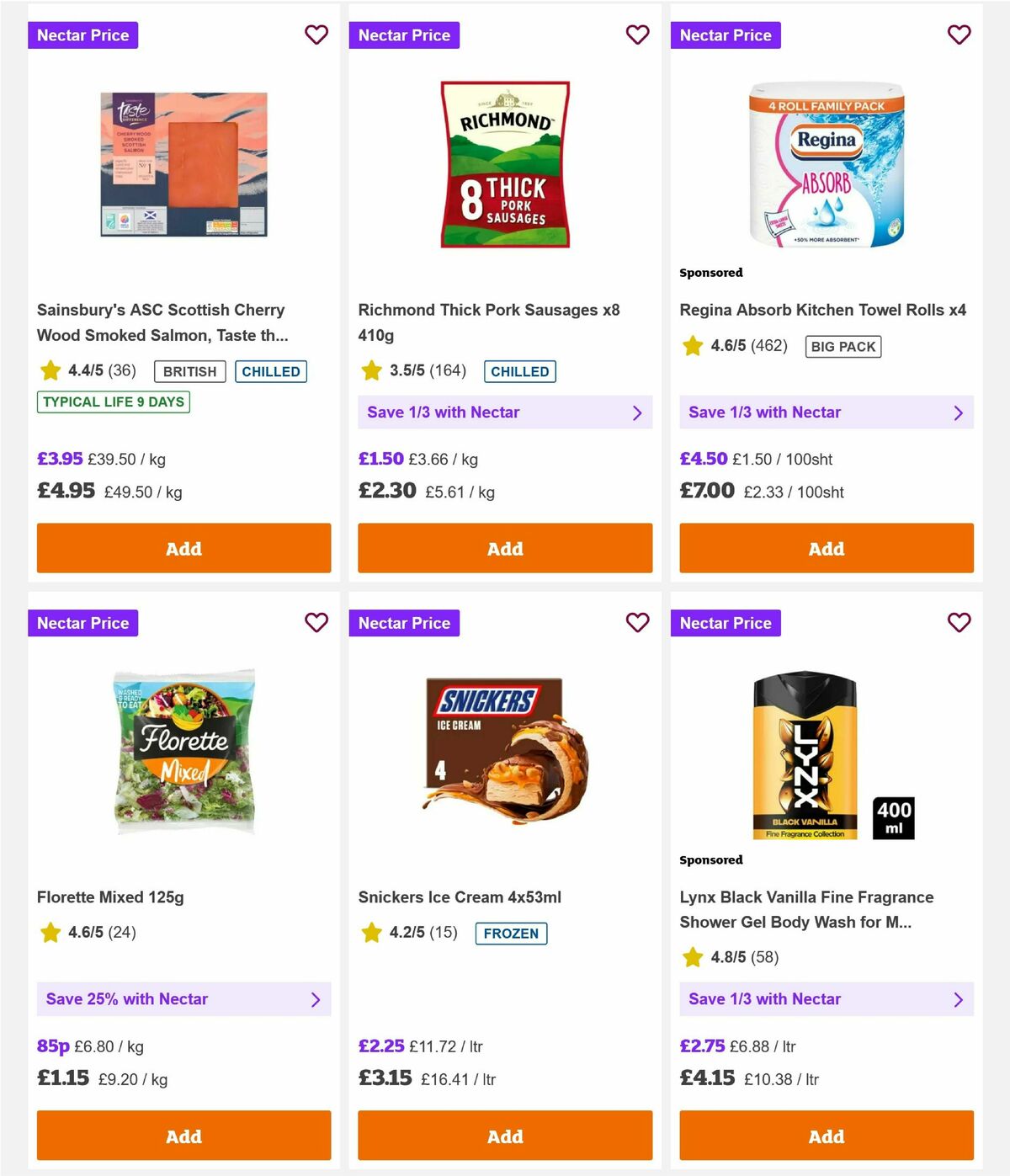 Sainsbury's Offers from 10 July