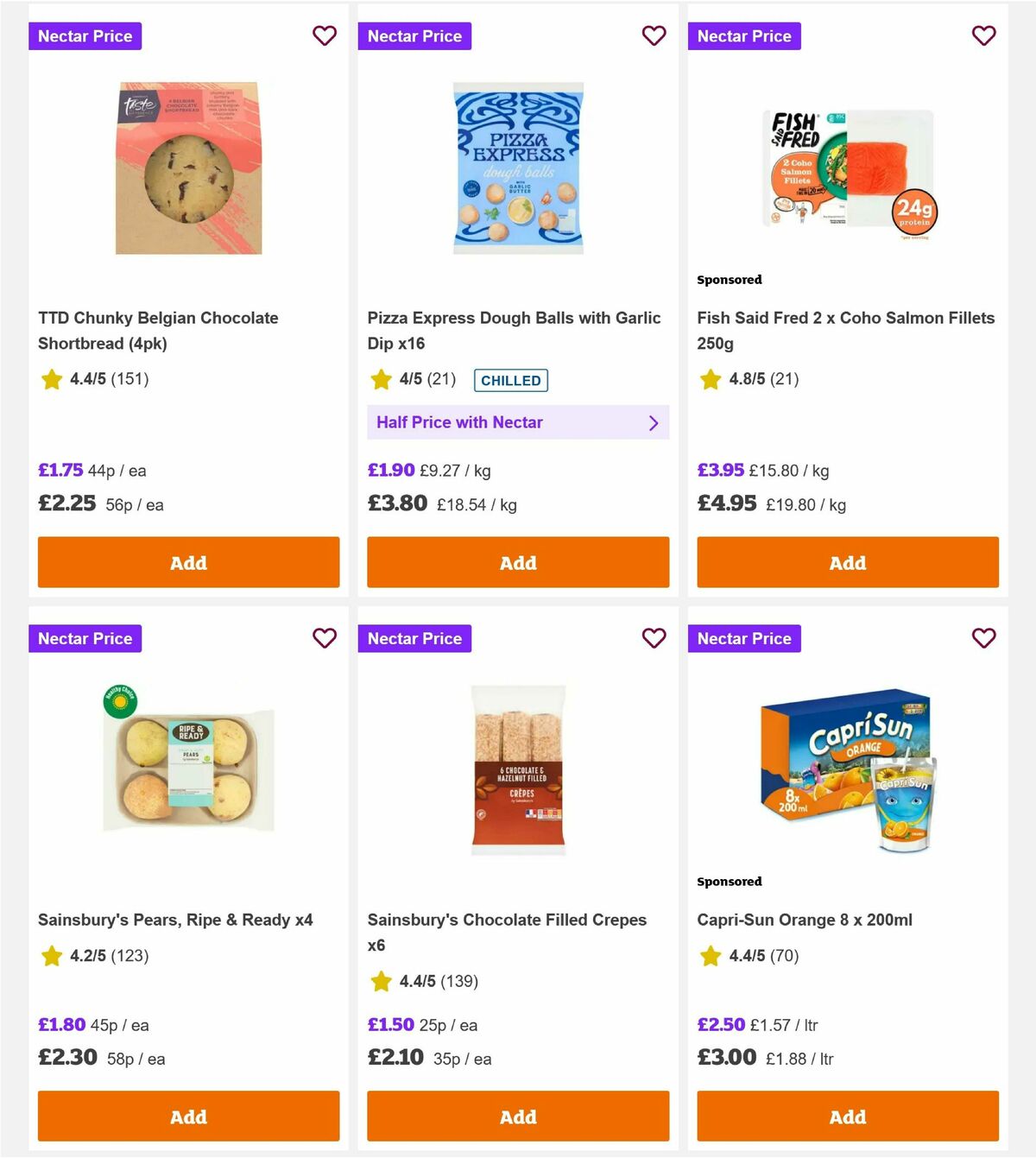 Sainsbury's Offers from 10 July