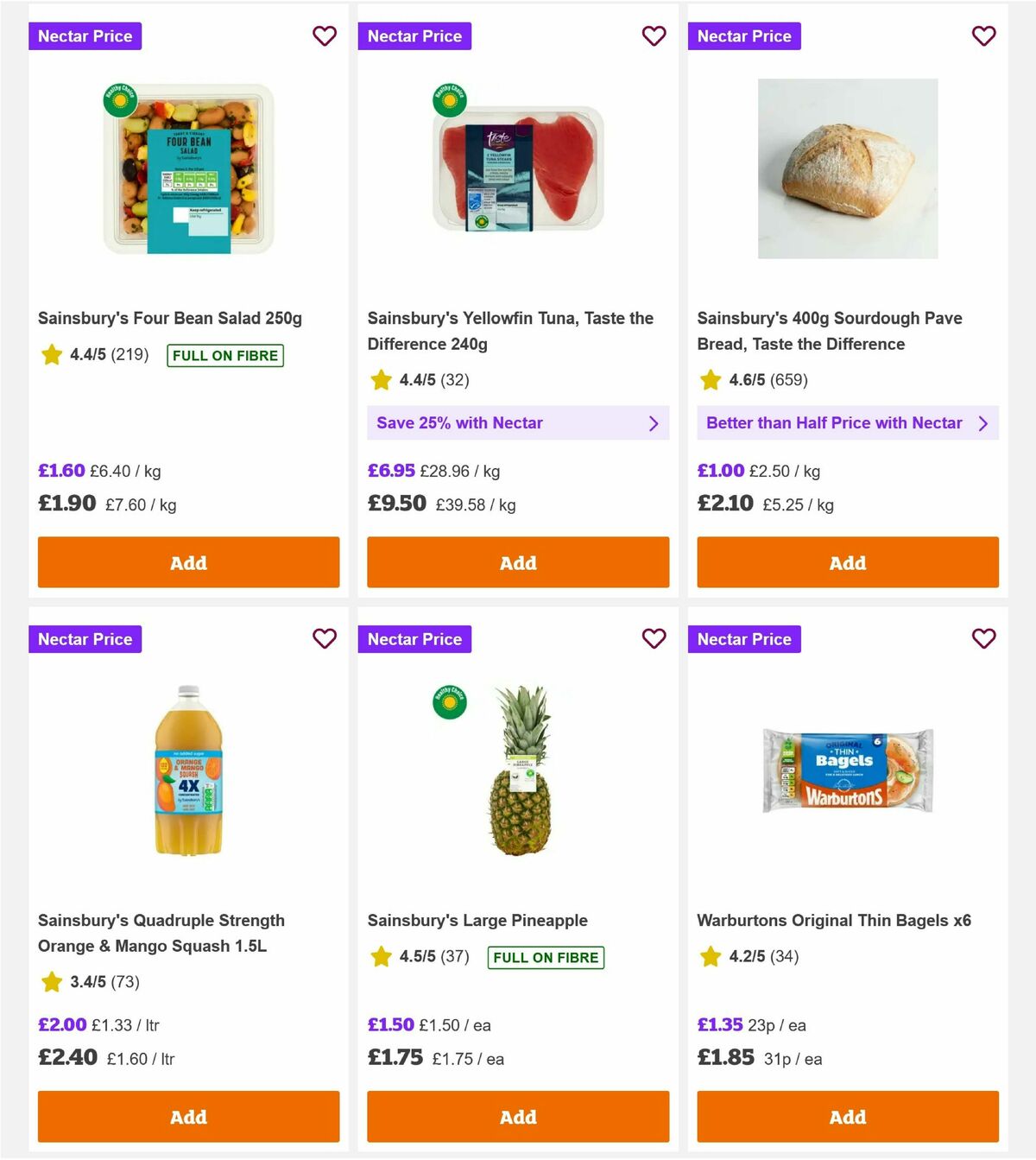 Sainsbury's Offers from 10 July