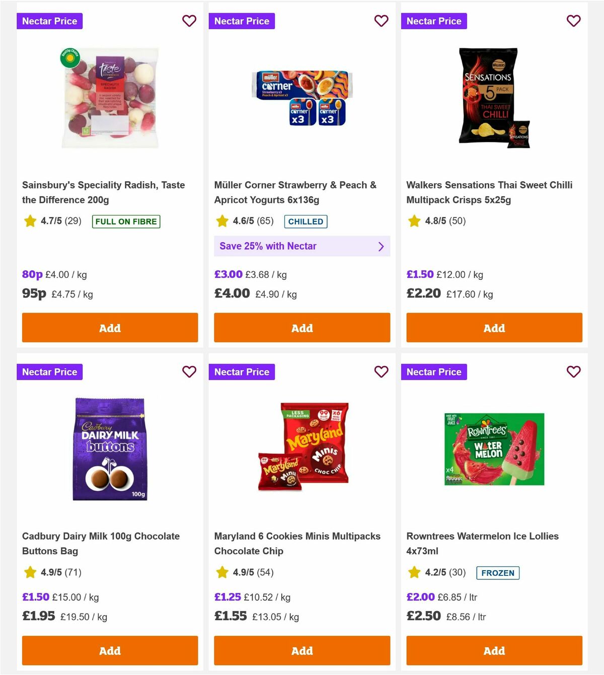 Sainsbury's Offers from 10 July
