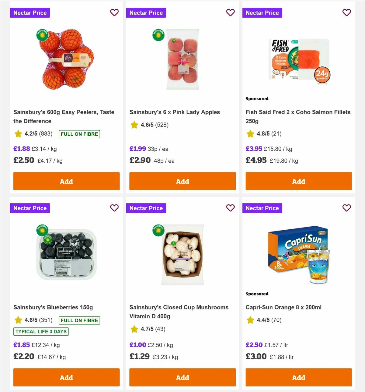 Sainsbury's Offers from 10 July