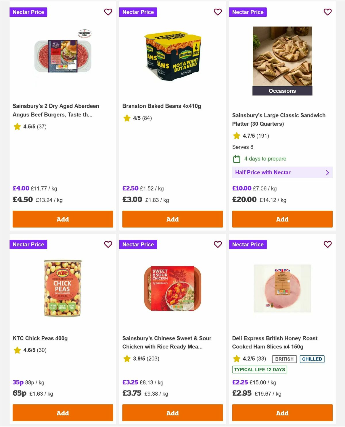 Sainsbury's Offers from 10 July