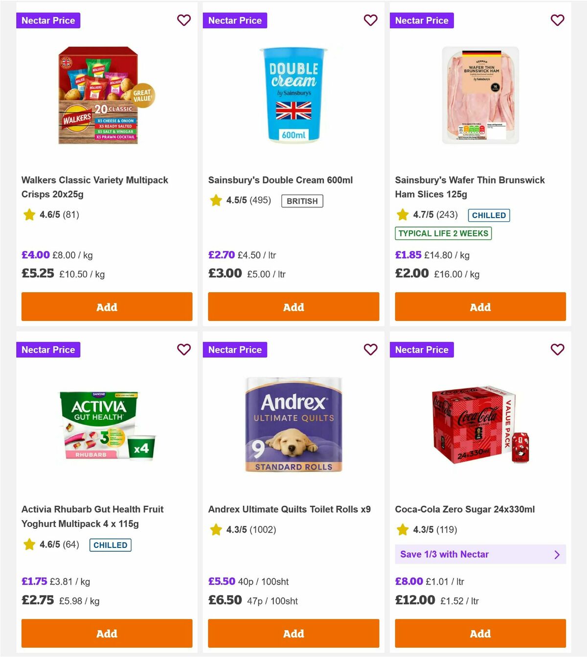 Sainsbury's Offers from 10 July