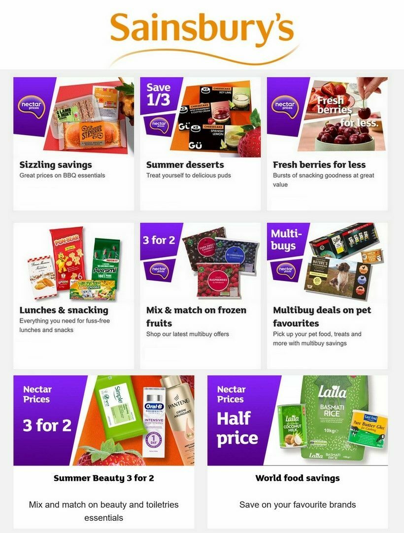 Sainsbury's Offers from 17 July