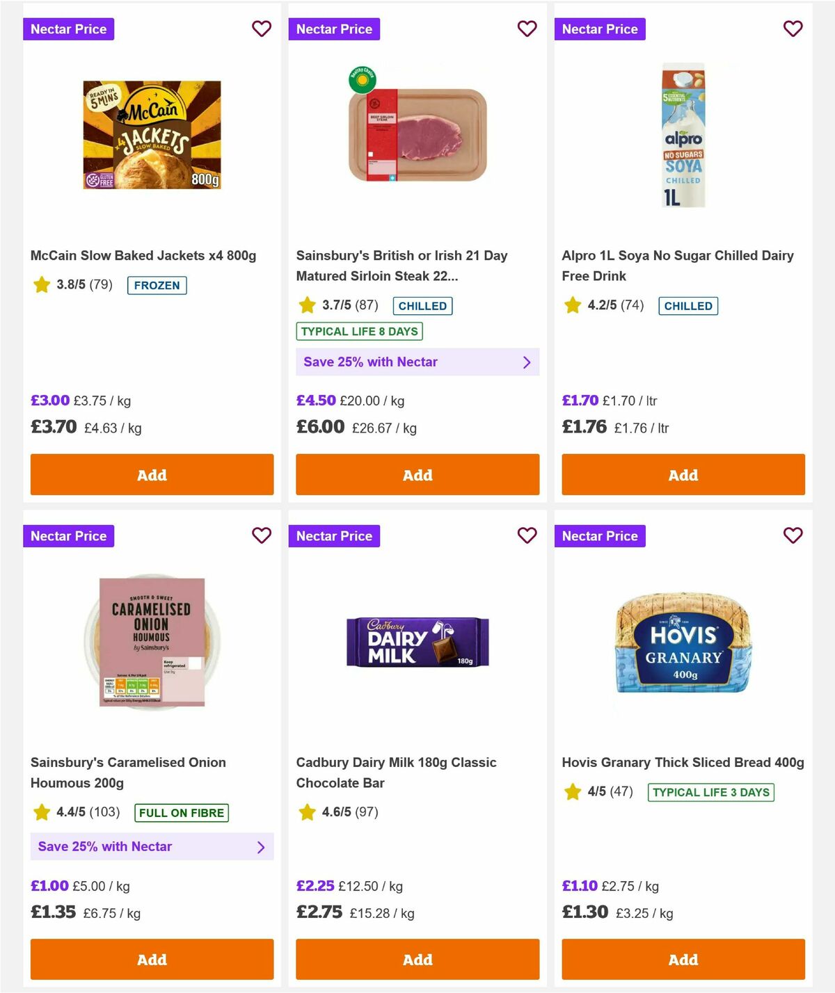Sainsbury's Offers from 17 July