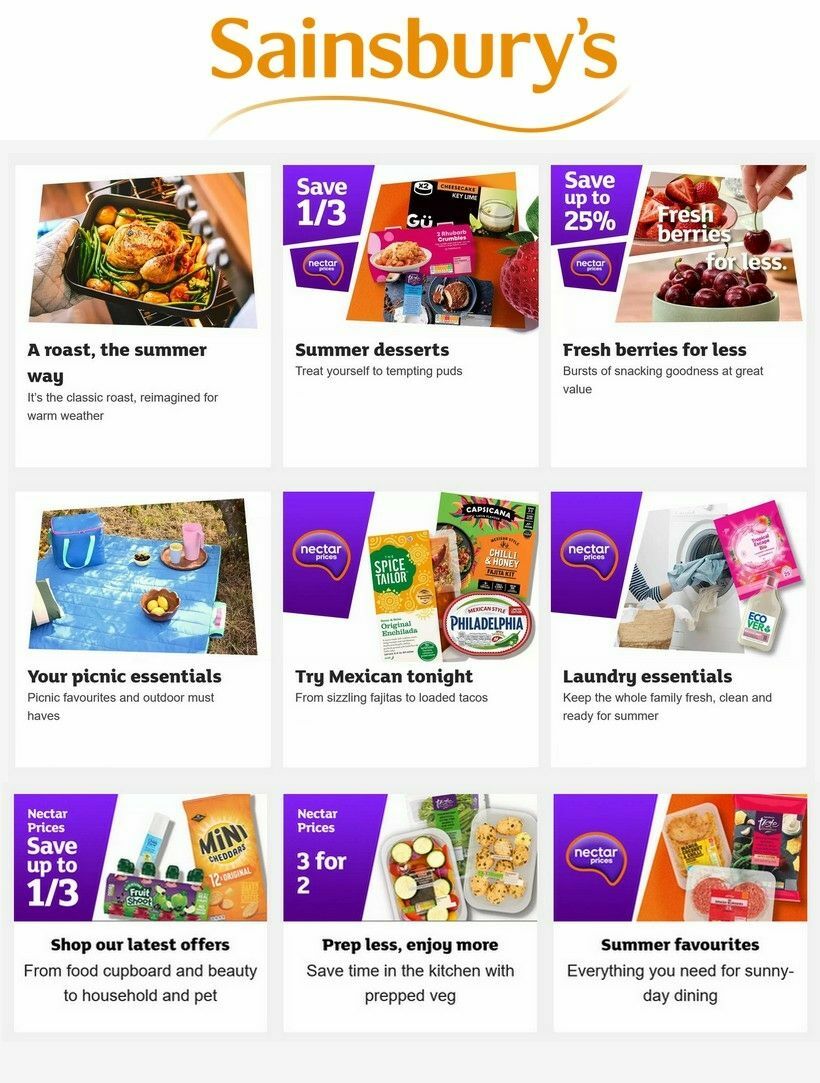 Sainsbury's Offers from 27 July