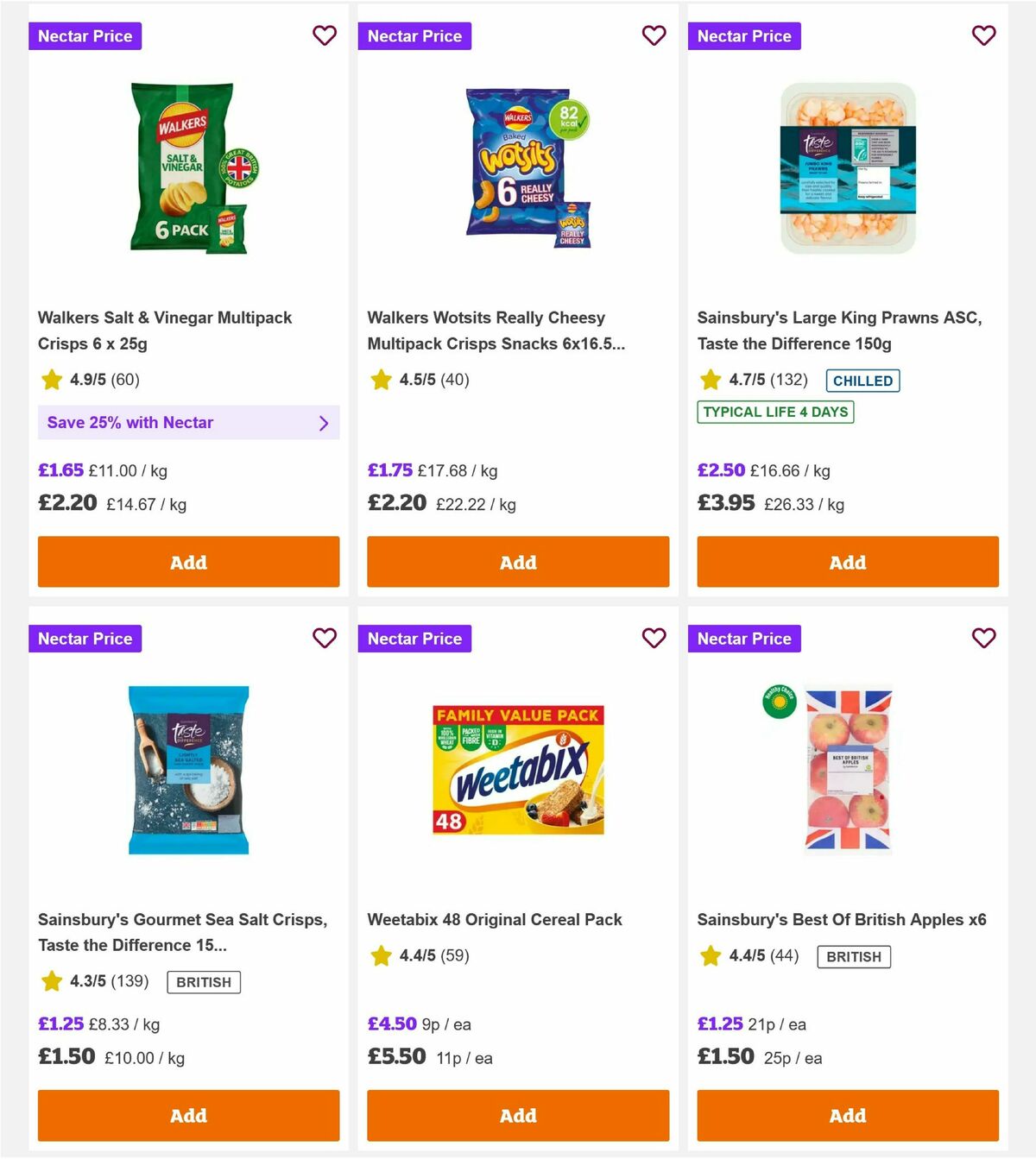 Sainsbury's Offers from 7 August