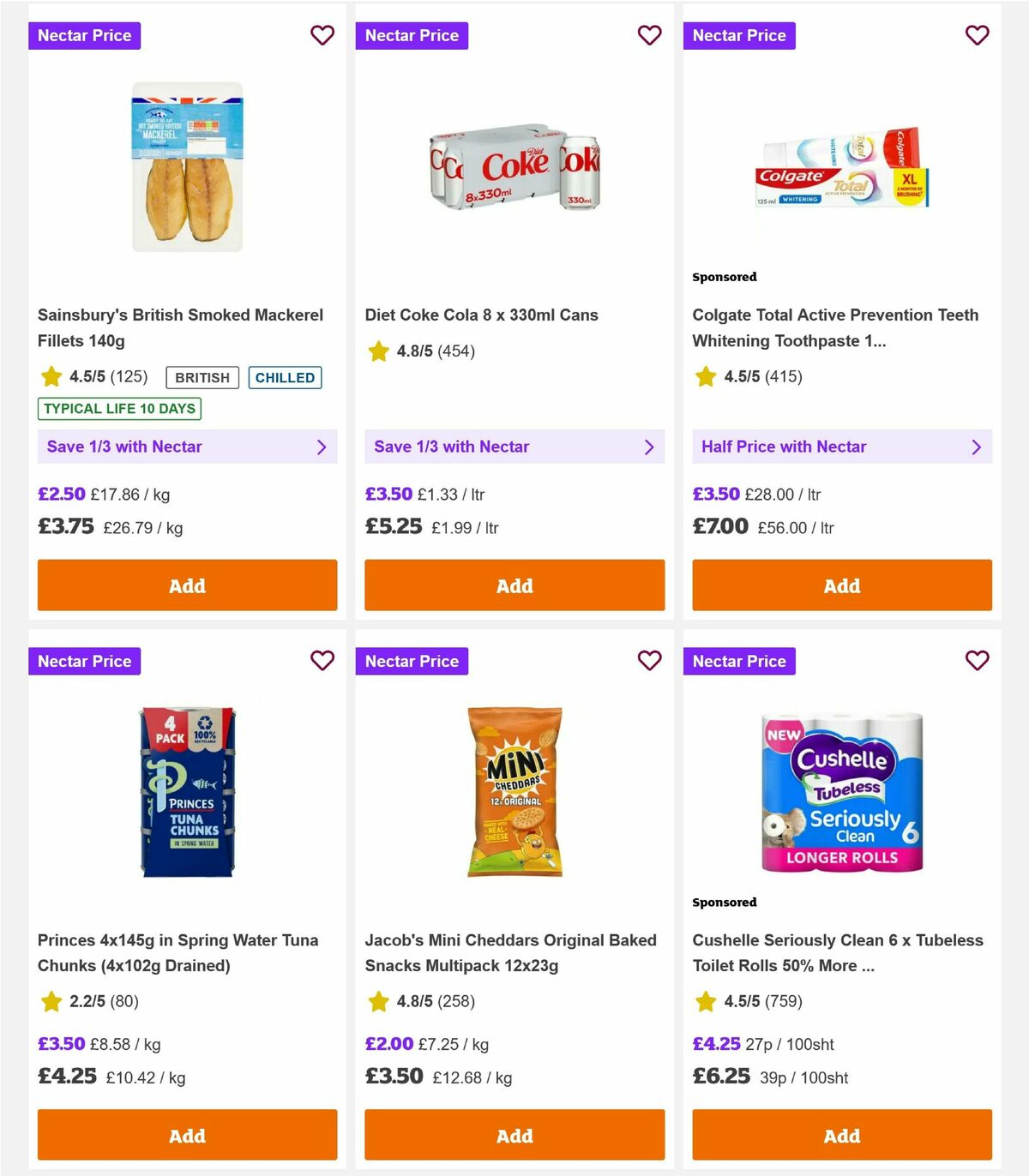 Sainsbury's Offers from 7 August