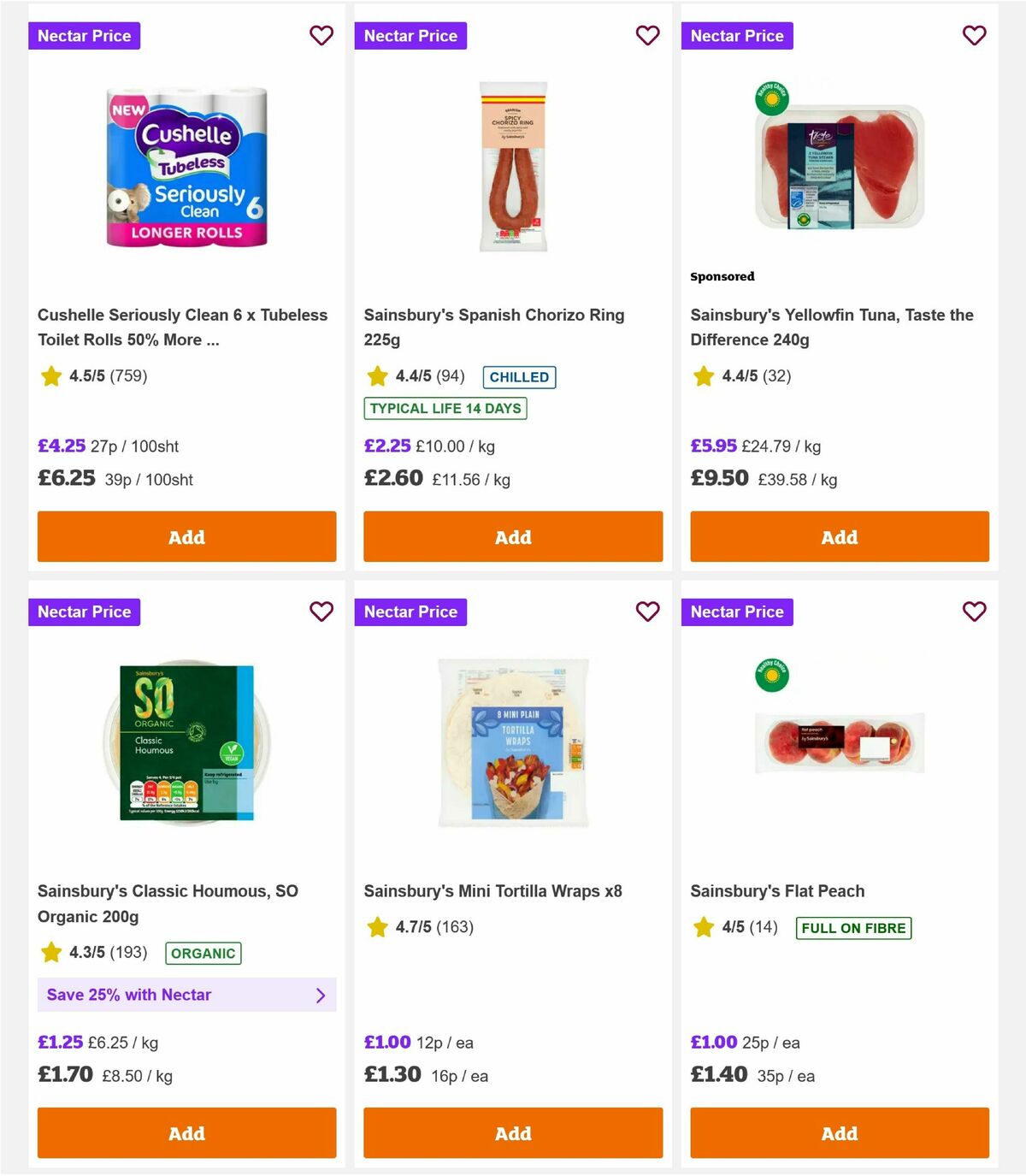 Sainsbury's Offers from 7 August