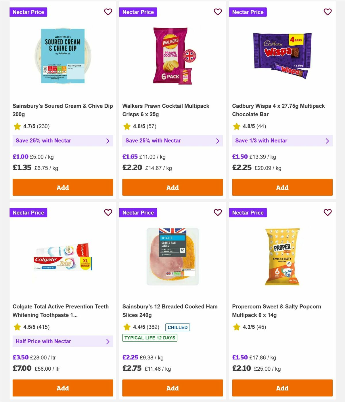 Sainsbury's Offers from 7 August