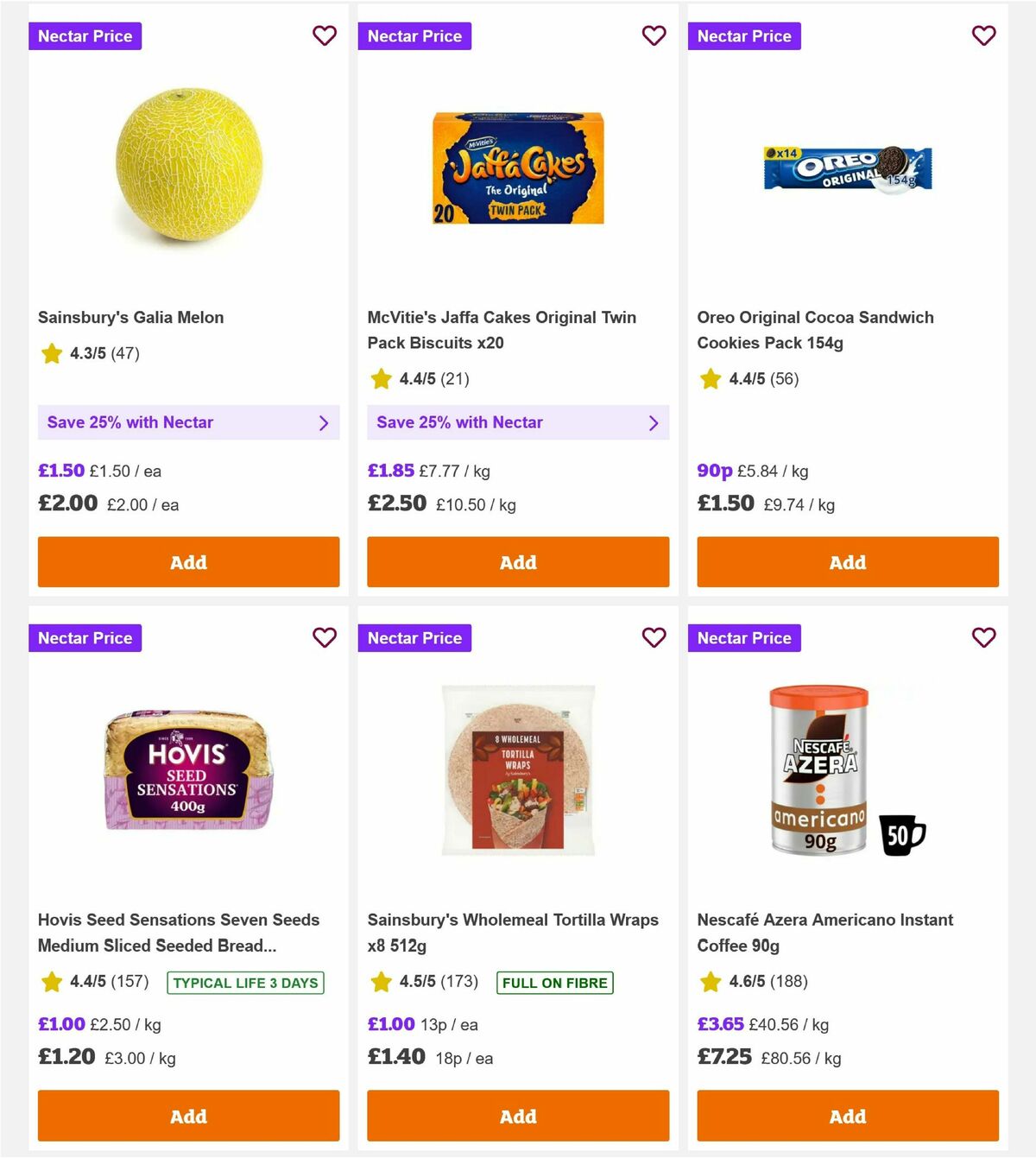 Sainsbury's Offers from 7 August