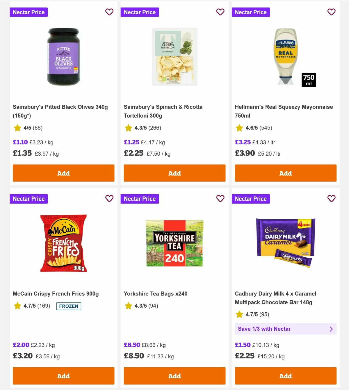 Sainsbury's Offers from 7 August